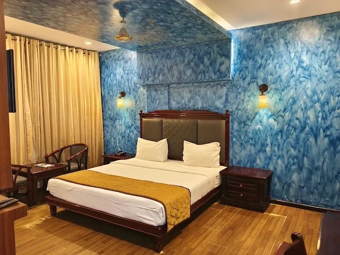 Blue double room
